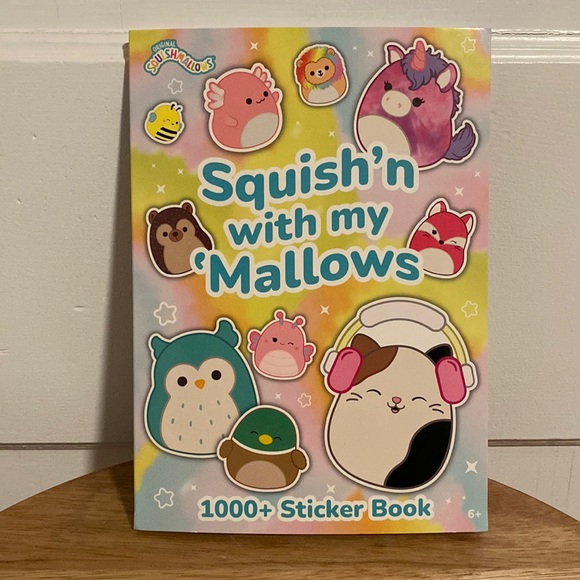 Squishmallows Sticker Book - 1000+ Puffy Stickers, 30-Sheet Album For Journals, Planners, Scrapbooks